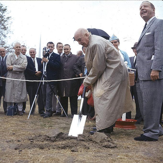 official groundbreaking of the Hockey Hall of Fame at the CNE Grounds